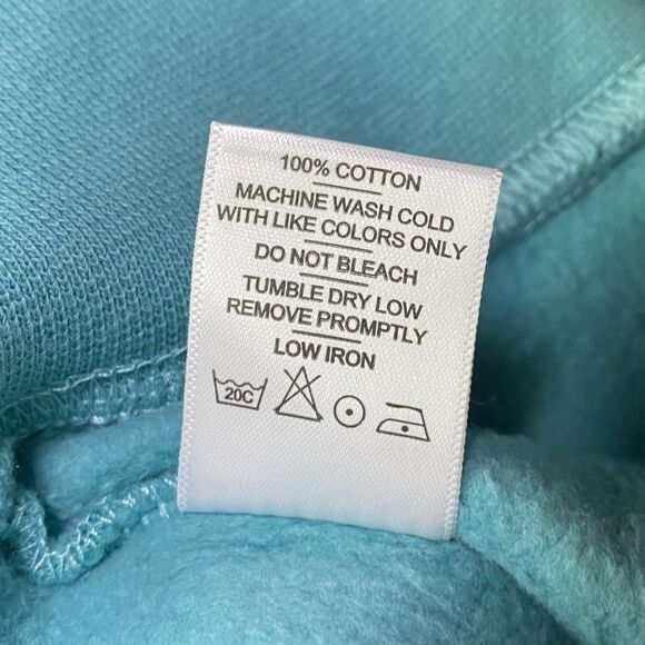 American Giant Hoodie Womens M Teal Midweight Full Zip USA Pockets Casual NEW - Picture 7 of 8